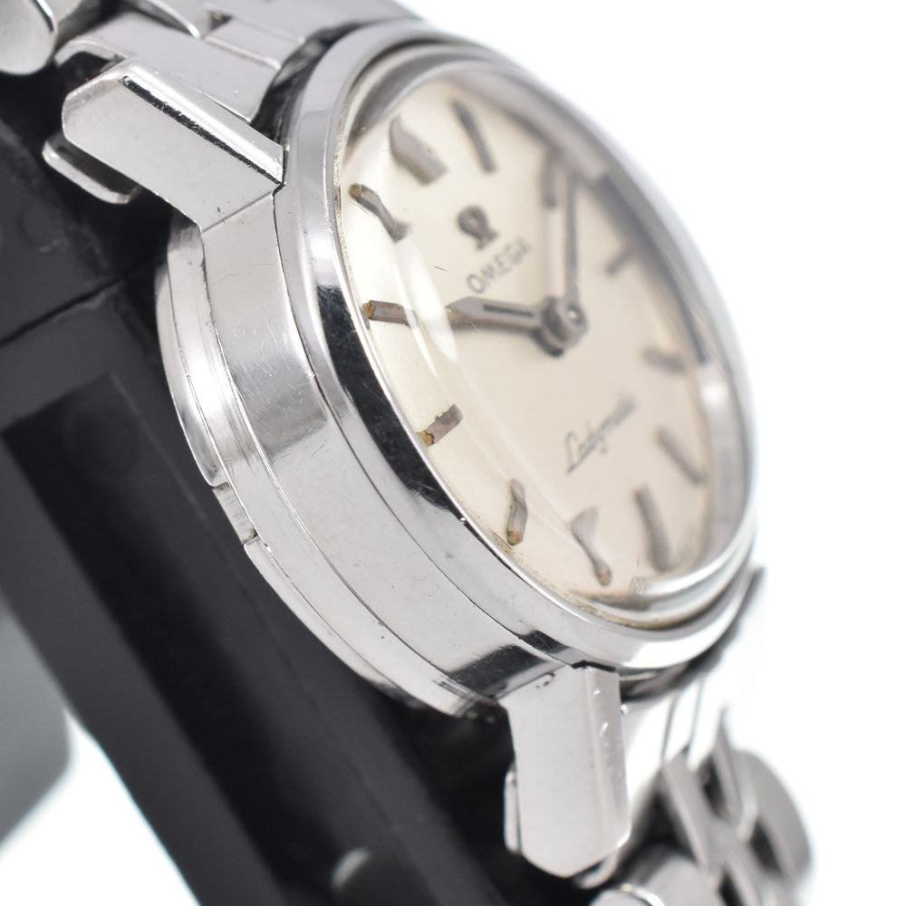 OMEGA De Ville Ladymatic 555.003 vintage Cal.661 Silver Dial Automatic Ladies
 Watch C#146754