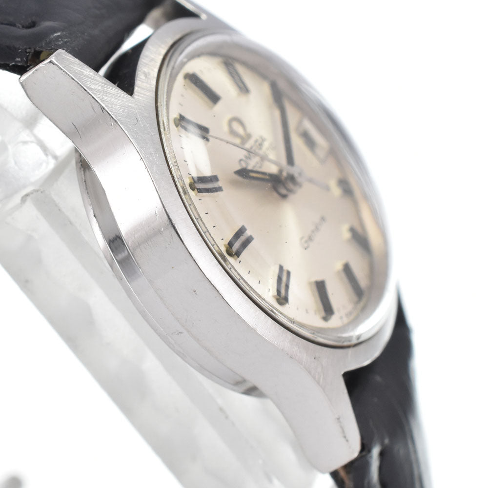 OMEGA Geneva 566.021 vintage Date Cal.681 Silver Dial Automatic Ladies
 Watch C#146755