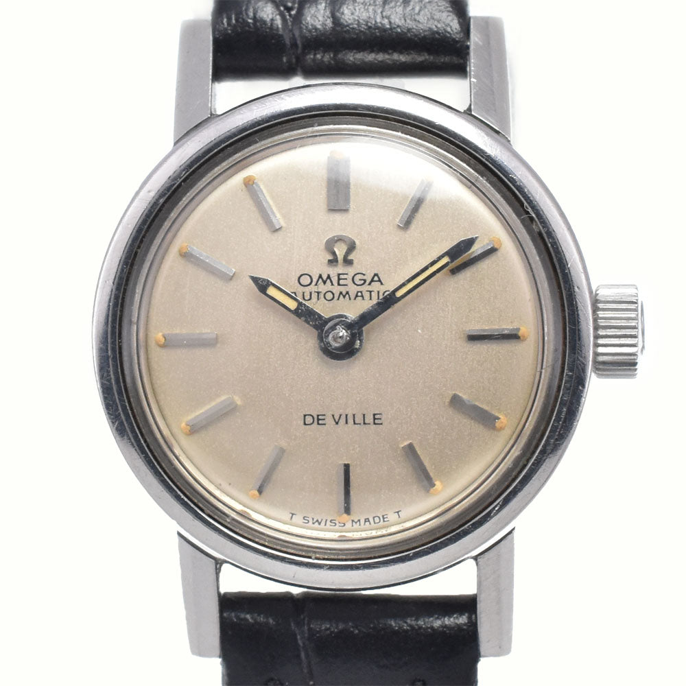 OMEGA De Ville Ladymatic 555.003 vintage Cal.661 Silver Dial Automatic Ladies
 Watch K#146758