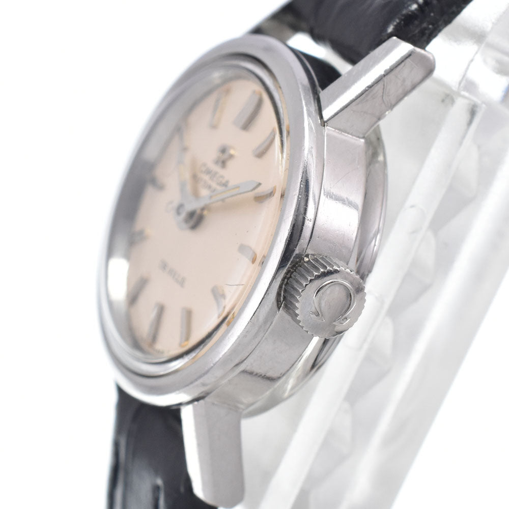 OMEGA De Ville Ladymatic 555.003 vintage Cal.661 Silver Dial Automatic Ladies
 Watch K#146758