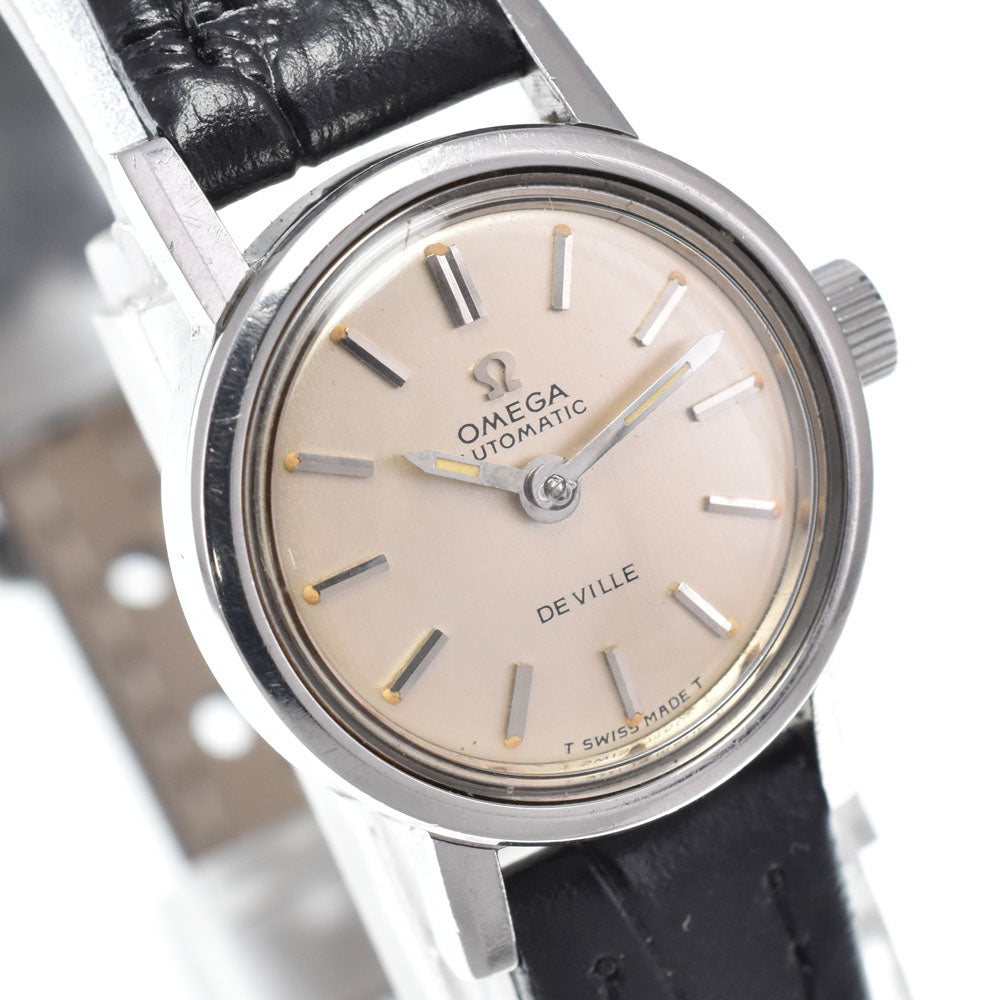 OMEGA De Ville Ladymatic 555.003 vintage Cal.661 Silver Dial Automatic Ladies
 Watch K#146758