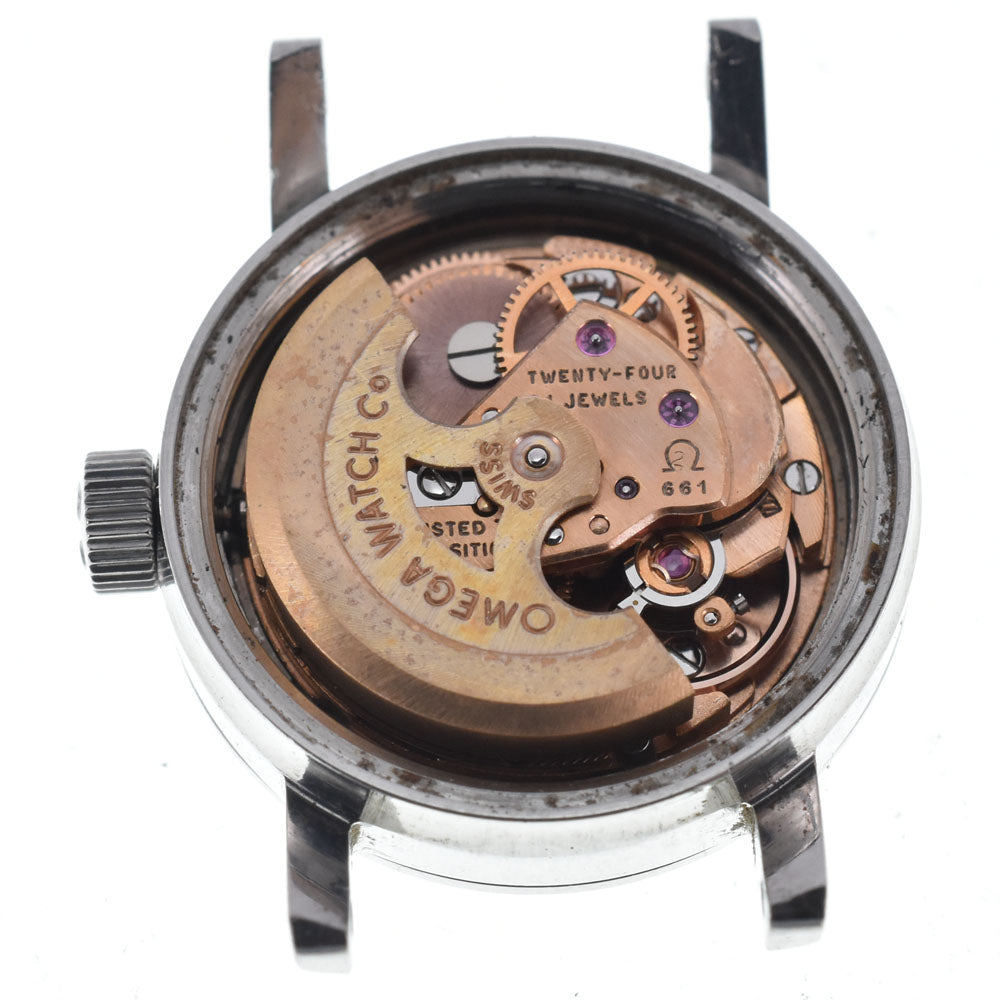 OMEGA De Ville Ladymatic 555.003 vintage Cal.661 Silver Dial Automatic Ladies
 Watch K#146758