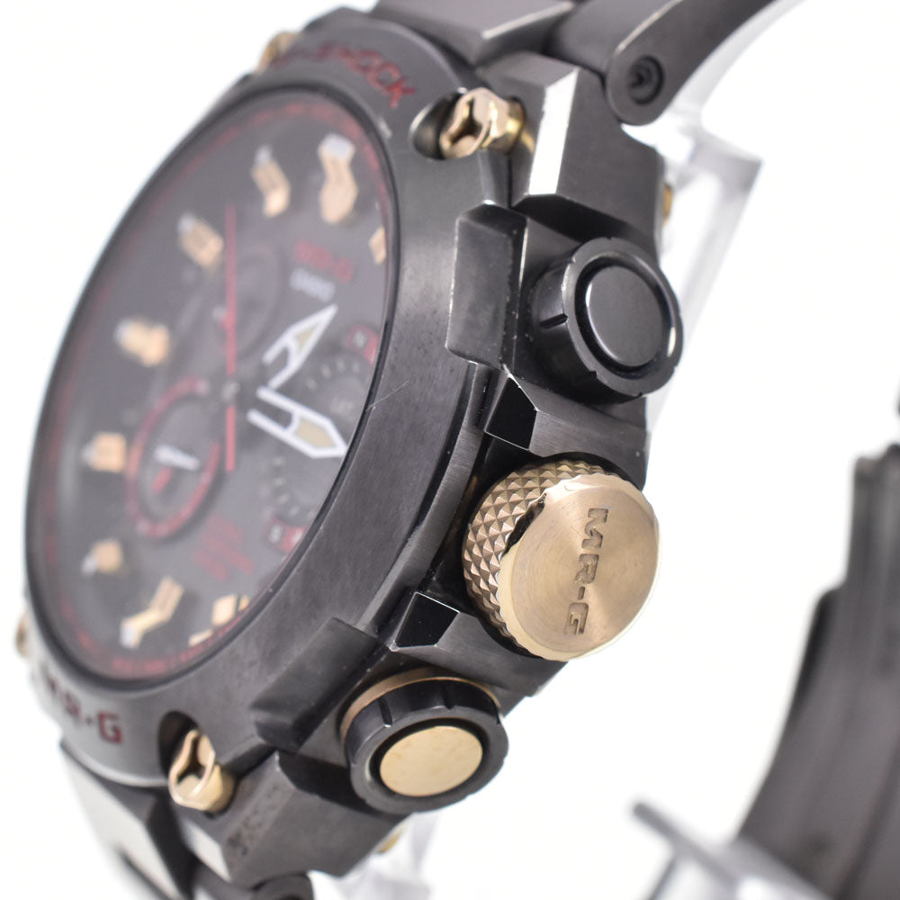 with paper CASIO MR-G MRG-G1000B-1A4JR Red armor gray Dial GPS Solar Men's
 Watch B#146760