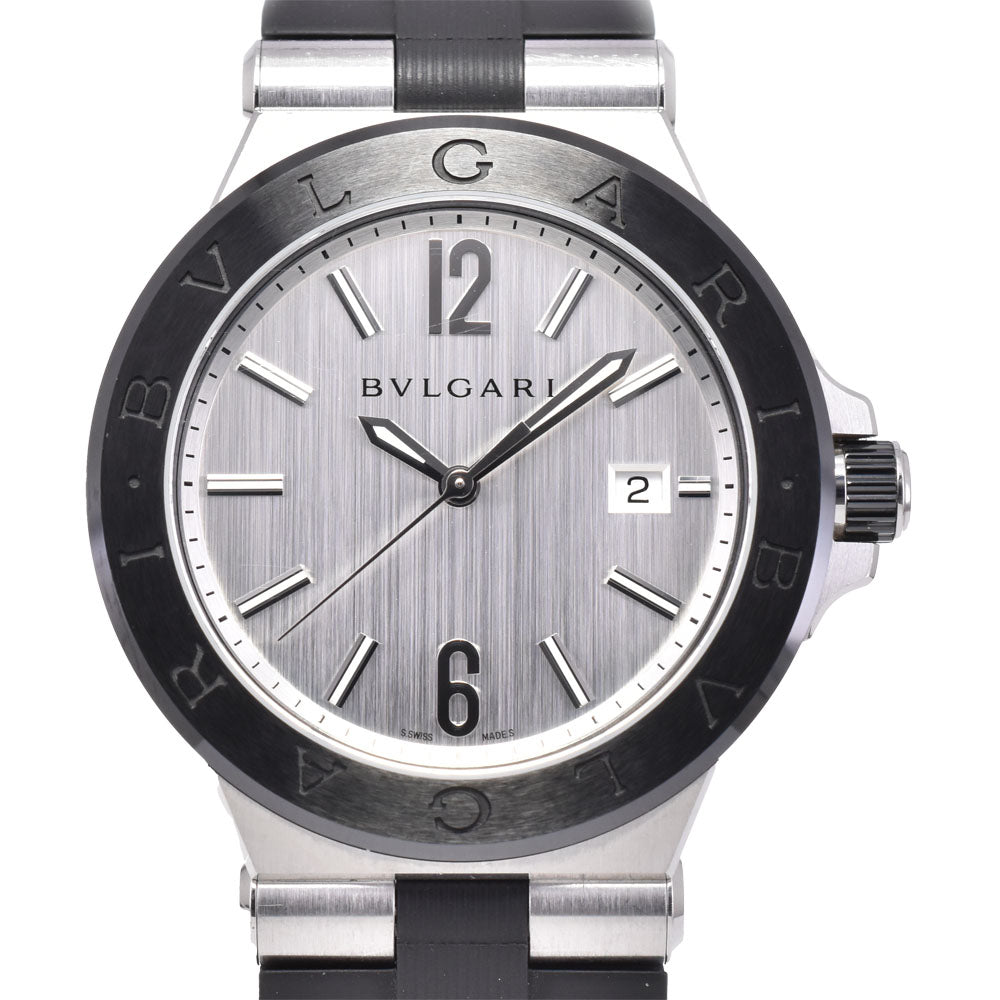 with paper BVLGARI Diagono DG42SC Silver Dial Automatic Men's
 Watch B#146769