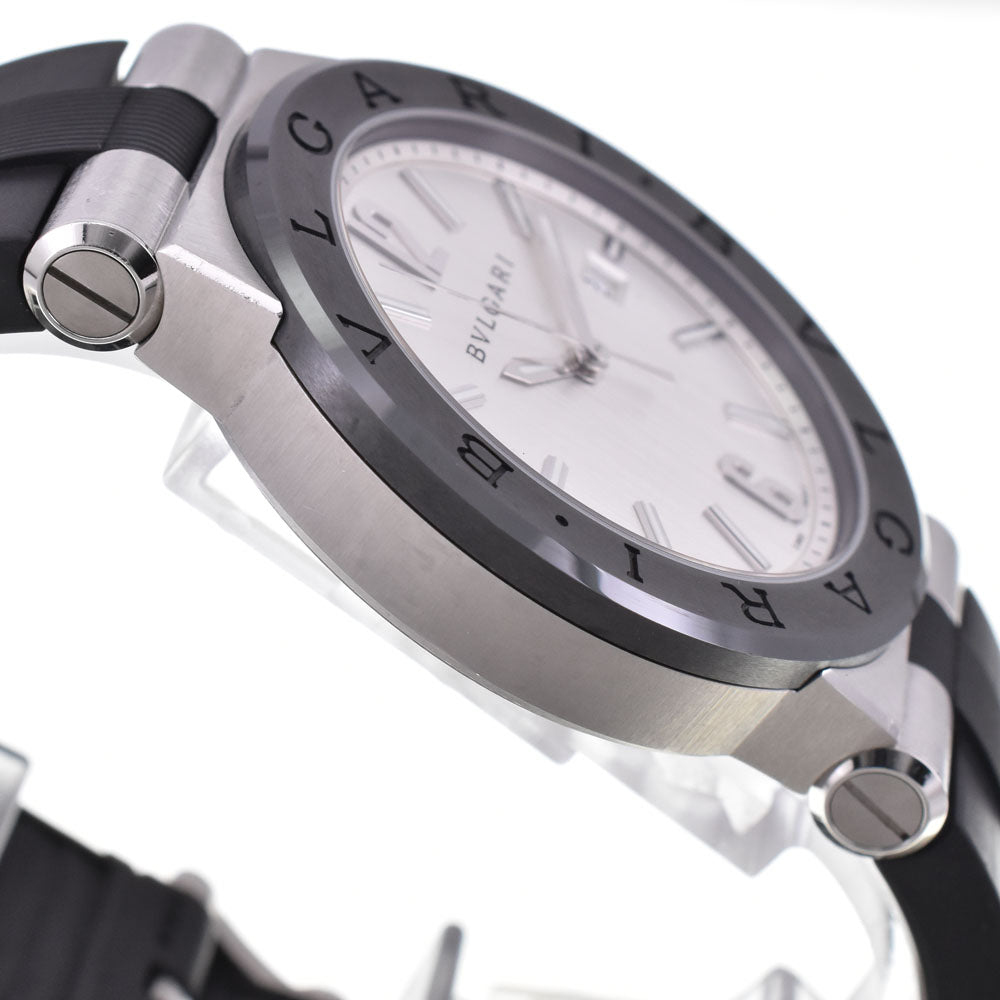 with paper BVLGARI Diagono DG42SC Silver Dial Automatic Men's
 Watch B#146769