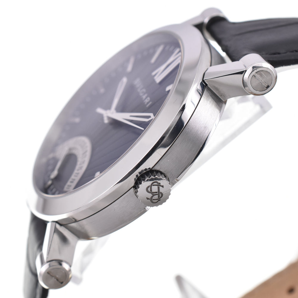 with paper BVLGARI Sotirio SB42SDR Retrograde black Dial Automatic Men's
 Watch D#146771