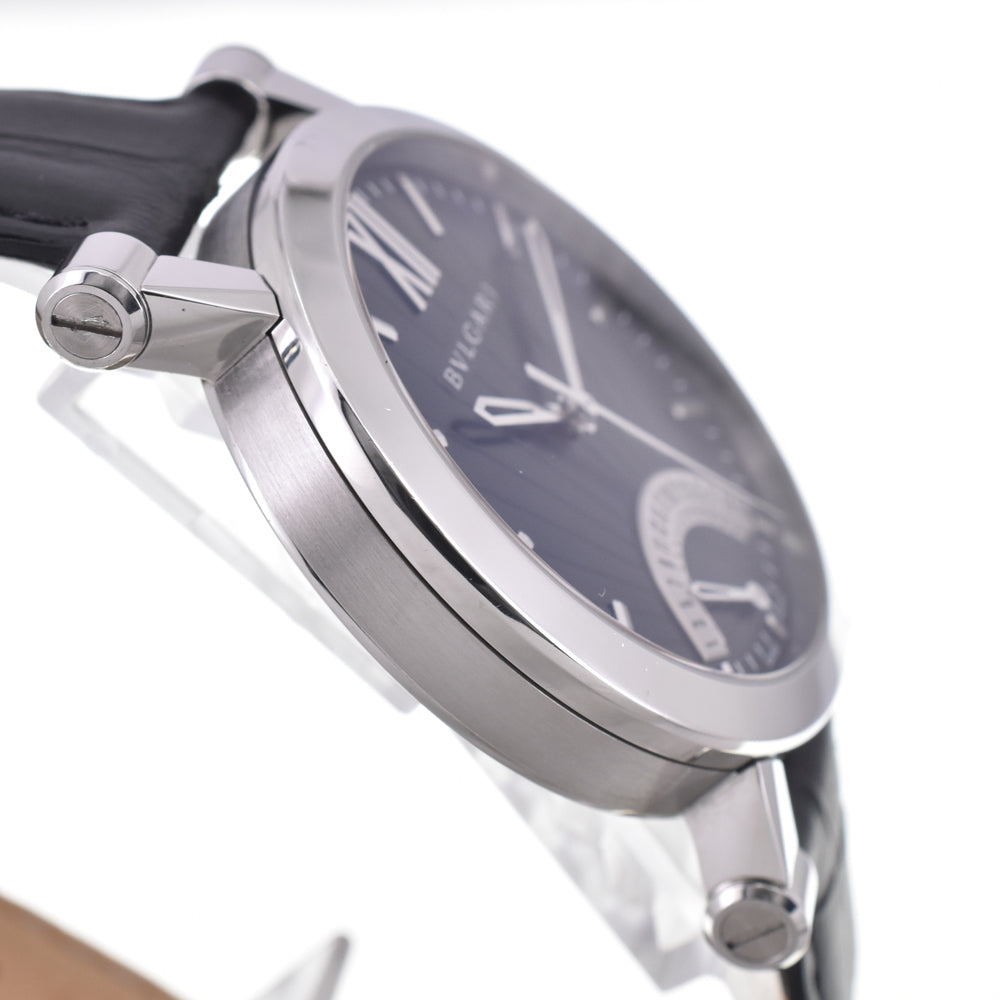 with paper BVLGARI Sotirio SB42SDR Retrograde black Dial Automatic Men's
 Watch D#146771