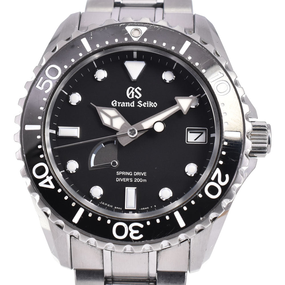 with paper SEIKO Grand Seiko Divers SBGA229/9R65-0AM0 black Dial Spring drive Men's
 Watch B#146774