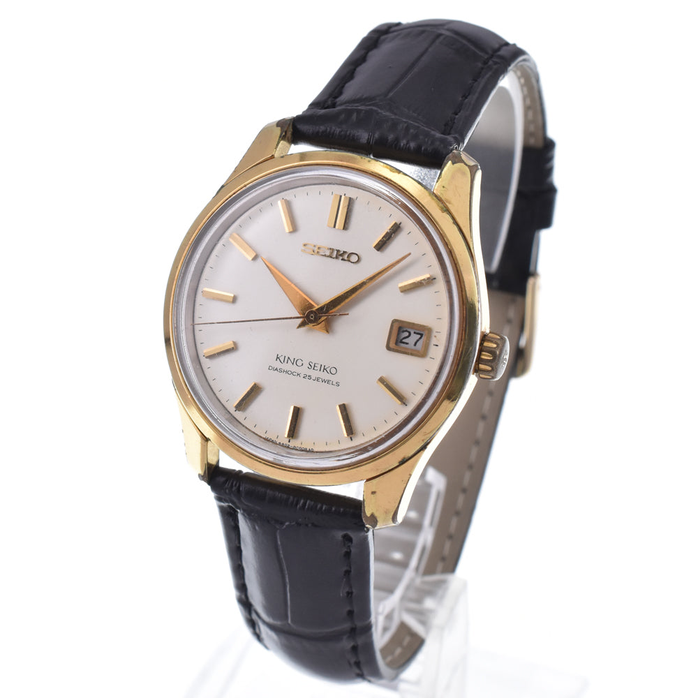 SEIKO King Seiko 4402-8000 vintage Date Silver Dial Hand Winding Men's
 Watch M#146776