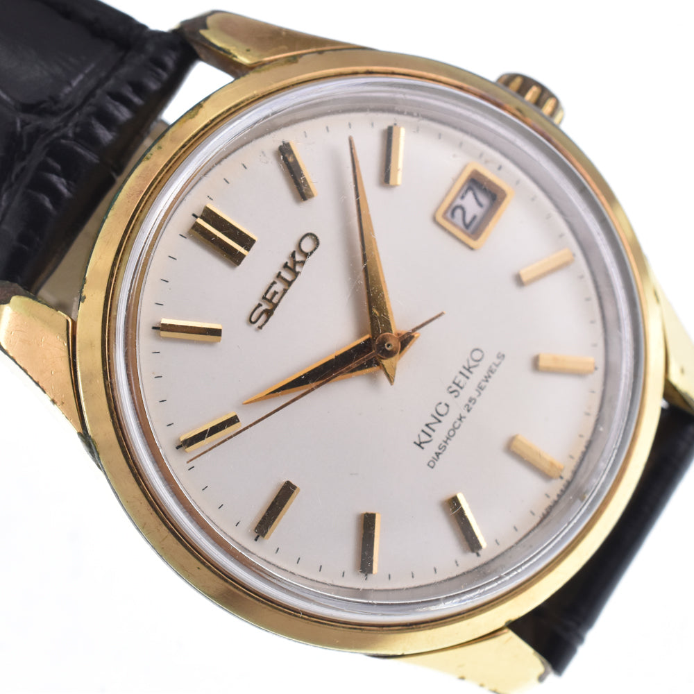 SEIKO King Seiko 4402-8000 vintage Date Silver Dial Hand Winding Men's
 Watch M#146776
