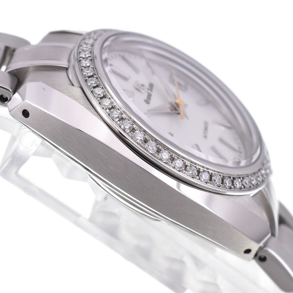 with paper SEIKO Grand Seiko Elegance Collection STGK021 Diamond Bezel Silver Dial Automatic Ladies
 Watch C#146784
