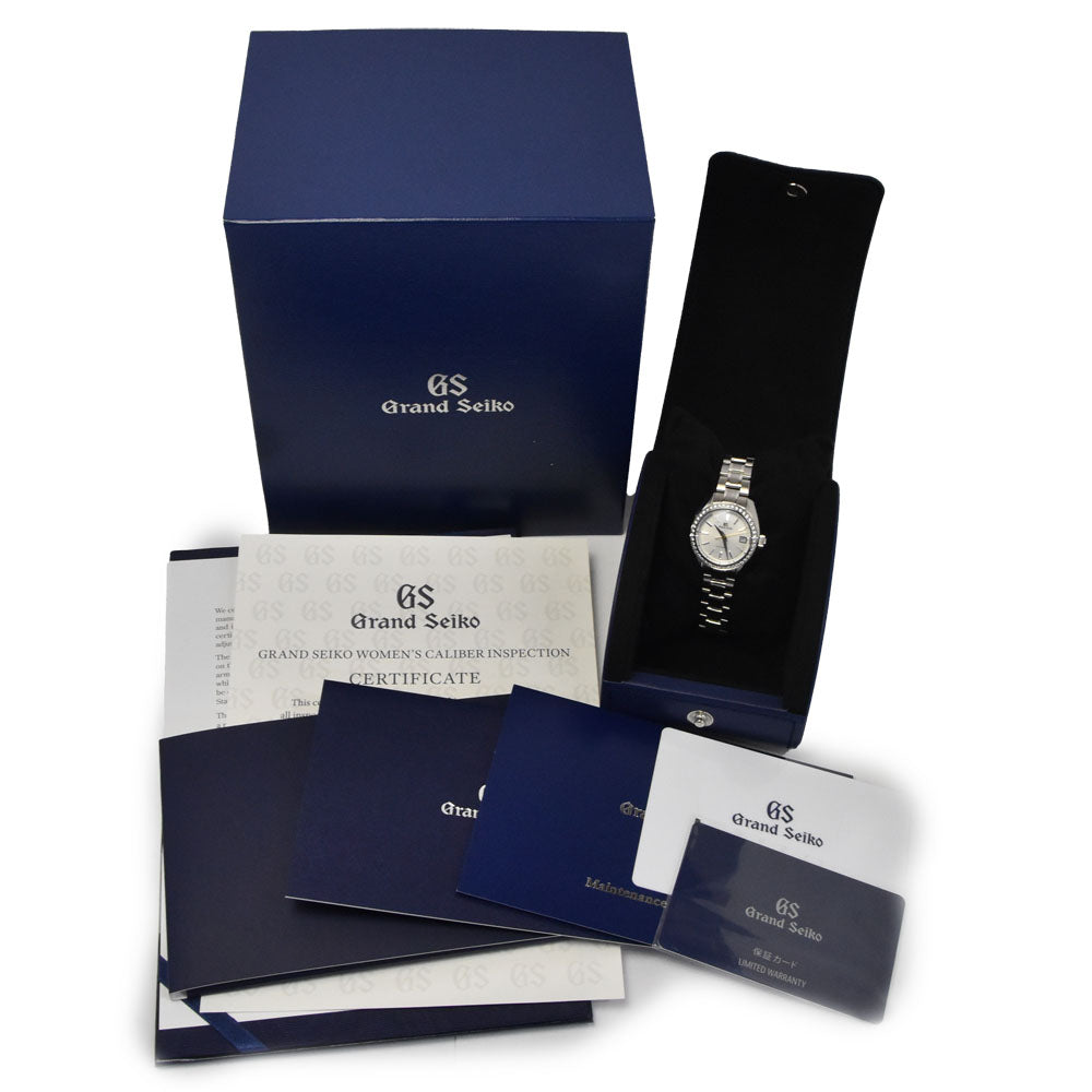 with paper SEIKO Grand Seiko Elegance Collection STGK021 Diamond Bezel Silver Dial Automatic Ladies
 Watch C#146784