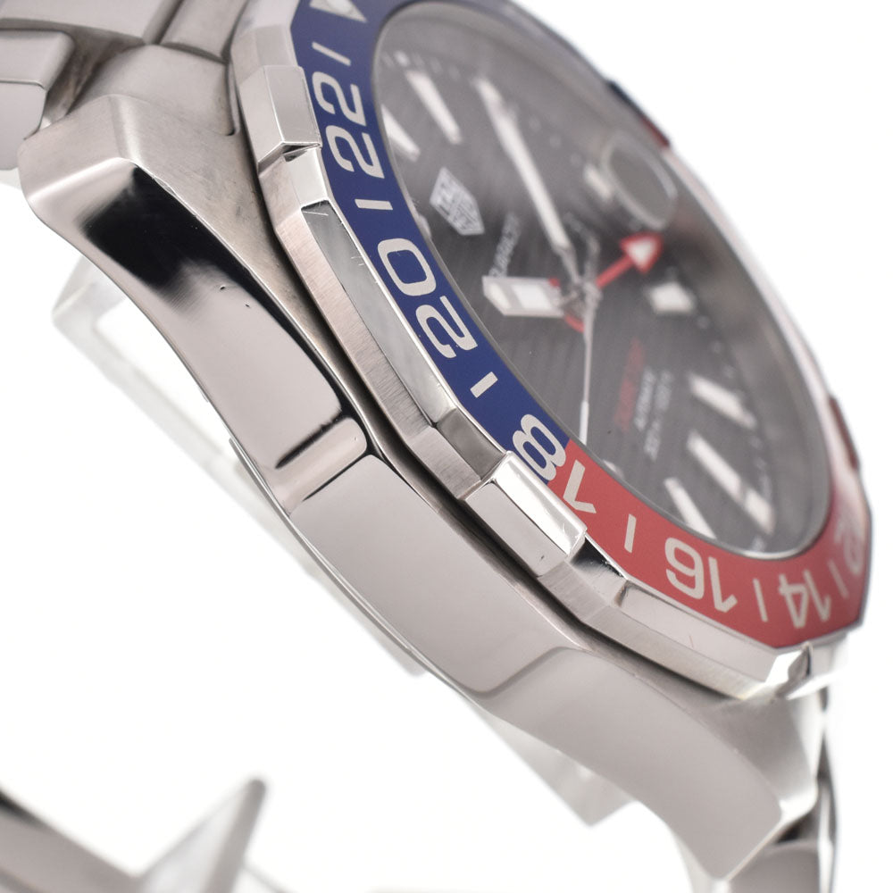 TAG HEUER Aqua racer WAY201F Caliber 7 GMT black Dial Automatic Men's
 Watch C#146785