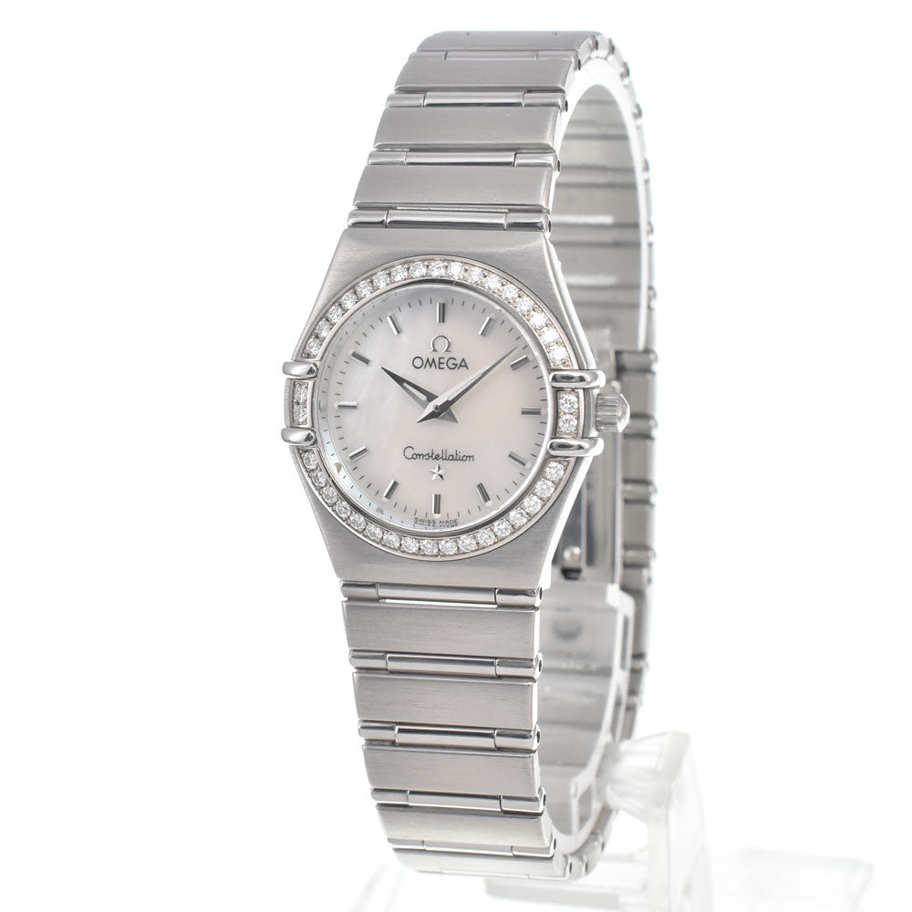 OMEGA Constellation 1476.71 Diamond Bezel White shell Dial Quartz Ladies
 Watch D#146789
