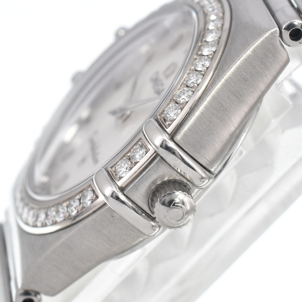 OMEGA Constellation 1476.71 Diamond Bezel White shell Dial Quartz Ladies
 Watch D#146789