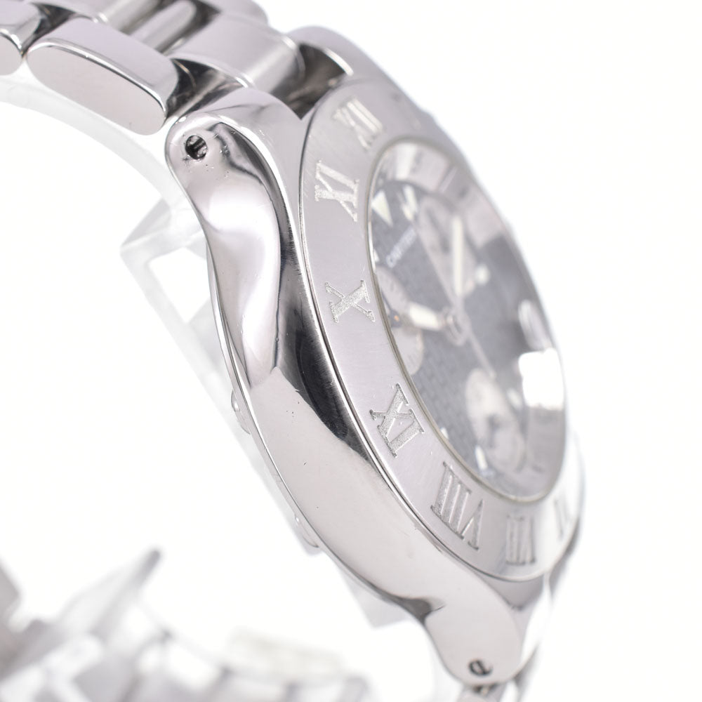 CARTIER Must21 CHRONOSCAPH W10172T2 Chronograph Date black Dial Quartz Men's
 Watch E#146790