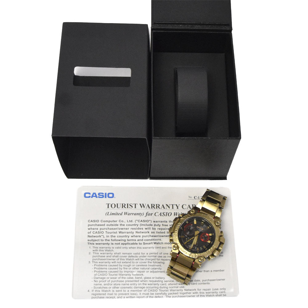 with paper CASIO G-SHOCK MT-G MTG-B3000CX moon rabbit black Dial Radio Sync Solar Men's
 Watch C#146793