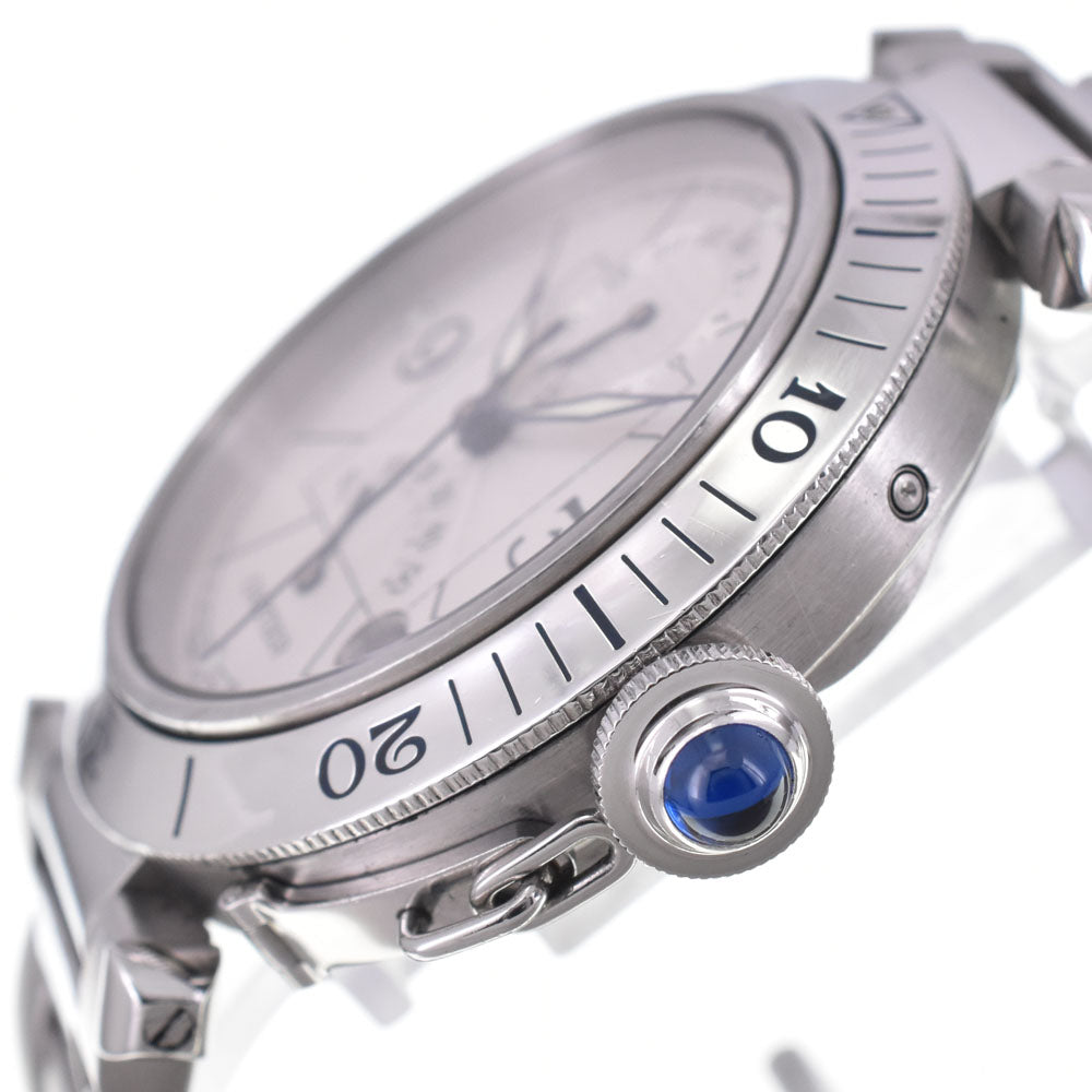 CARTIER Pasha de Cartier W31037H3 Silver Dial Automatic Men's
 Watch D#146795