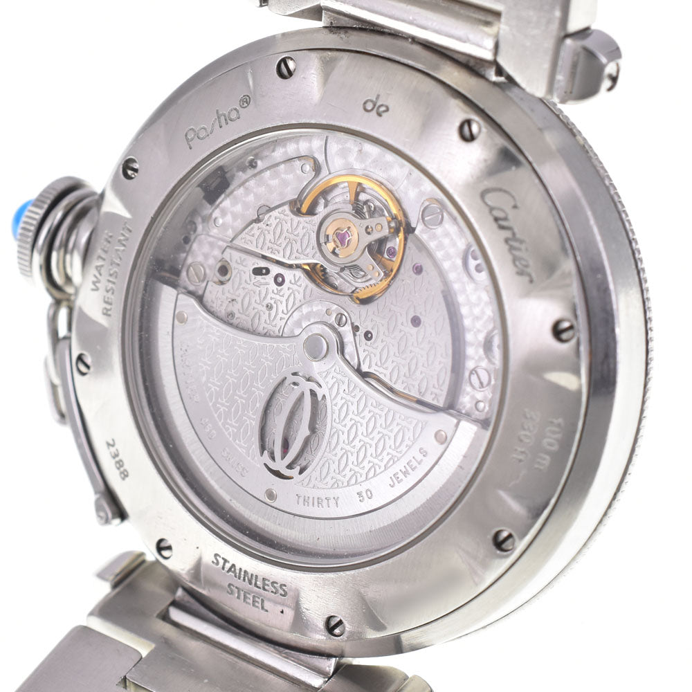 CARTIER Pasha de Cartier W31037H3 Silver Dial Automatic Men's
 Watch D#146795