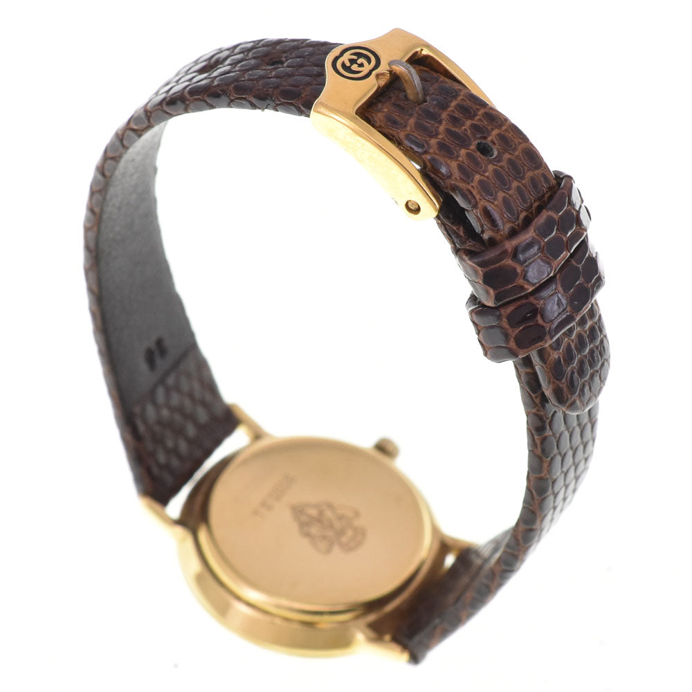 GUCCI 3000.2.L Gold Plated / Leather gold Dial Quartz Ladies
 Watch E#146800