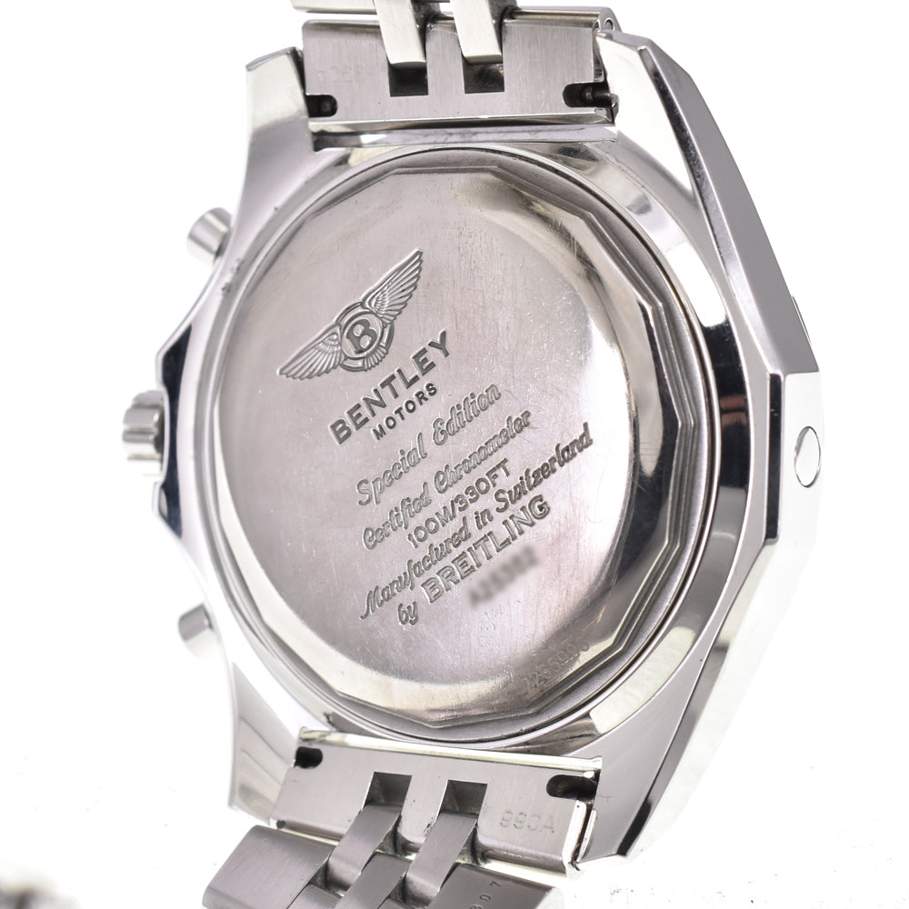 with paper BREITLING Bentley Motors A25362 Chronograph Silver Dial Automatic Men's
 Watch D#146806