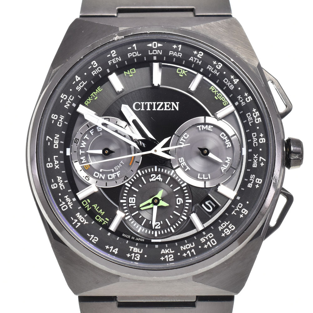 with paper CITIZEN The citizen CC9004-51E/F900-TO21441 Eco Drive Satellite Wave black Dial Radio Sync Solar Men's
 Watch G#146807