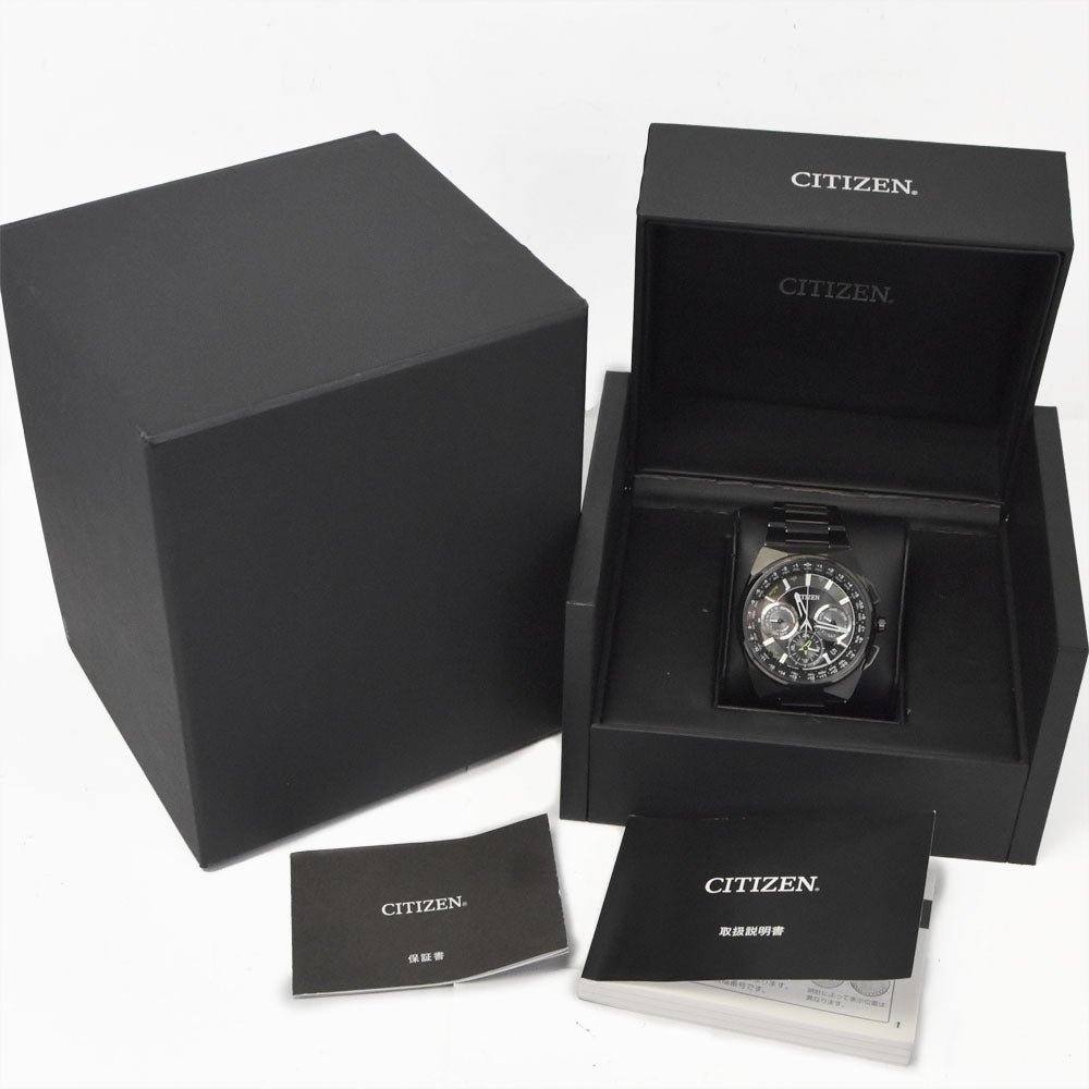 with paper CITIZEN The citizen CC9004-51E/F900-TO21441 Eco Drive Satellite Wave black Dial Radio Sync Solar Men's
 Watch G#146807