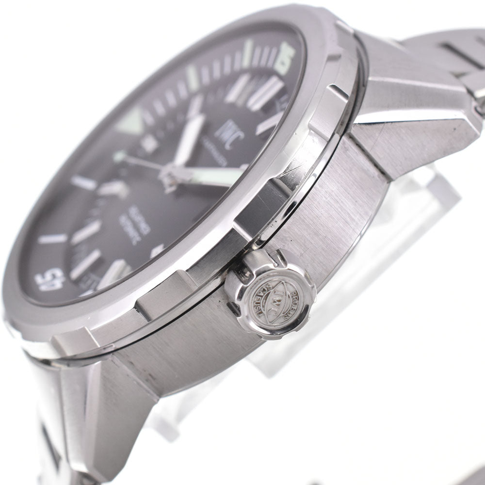with paper IWC SCHAFFHAUSEN Aqua timer IW329002 black Dial Automatic Men's
 Watch C#146808