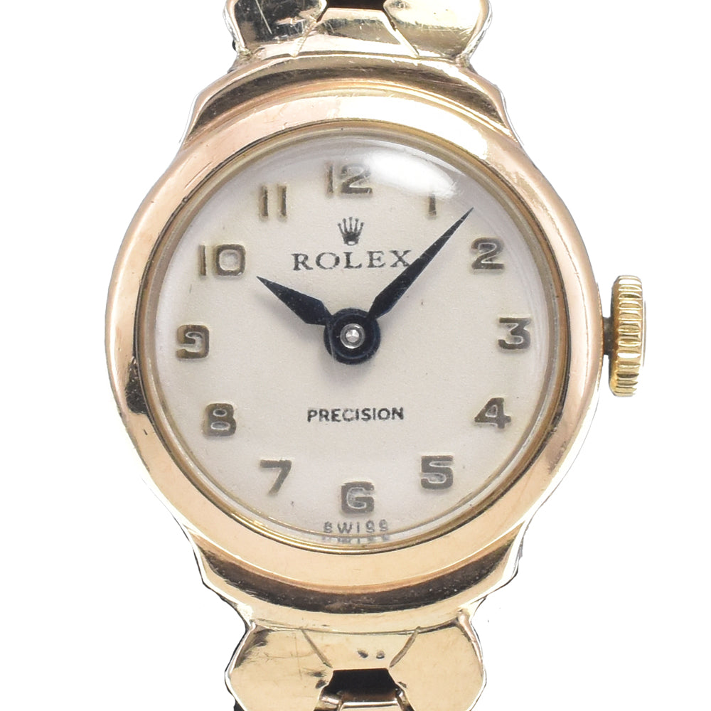 ROLEX vintage Cal.130 K9YG Silver Dial Hand Winding Ladies
 Watch I#146809