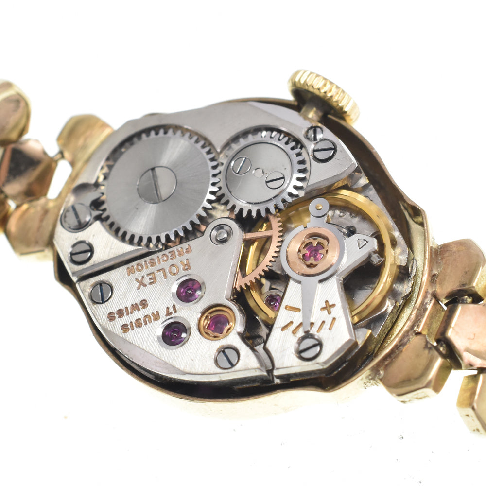 ROLEX vintage Cal.130 K9YG Silver Dial Hand Winding Ladies
 Watch I#146809