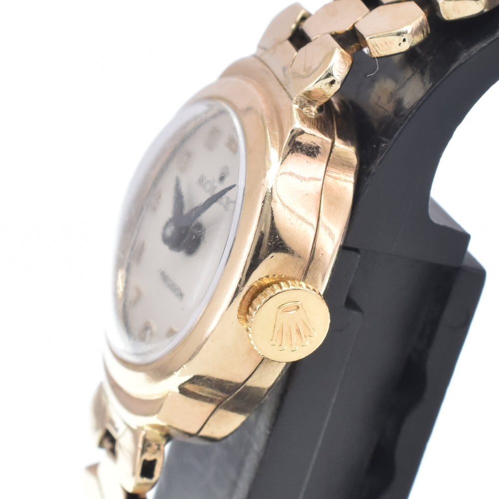 ROLEX vintage Cal.130 K9YG Silver Dial Hand Winding Ladies
 Watch I#146809