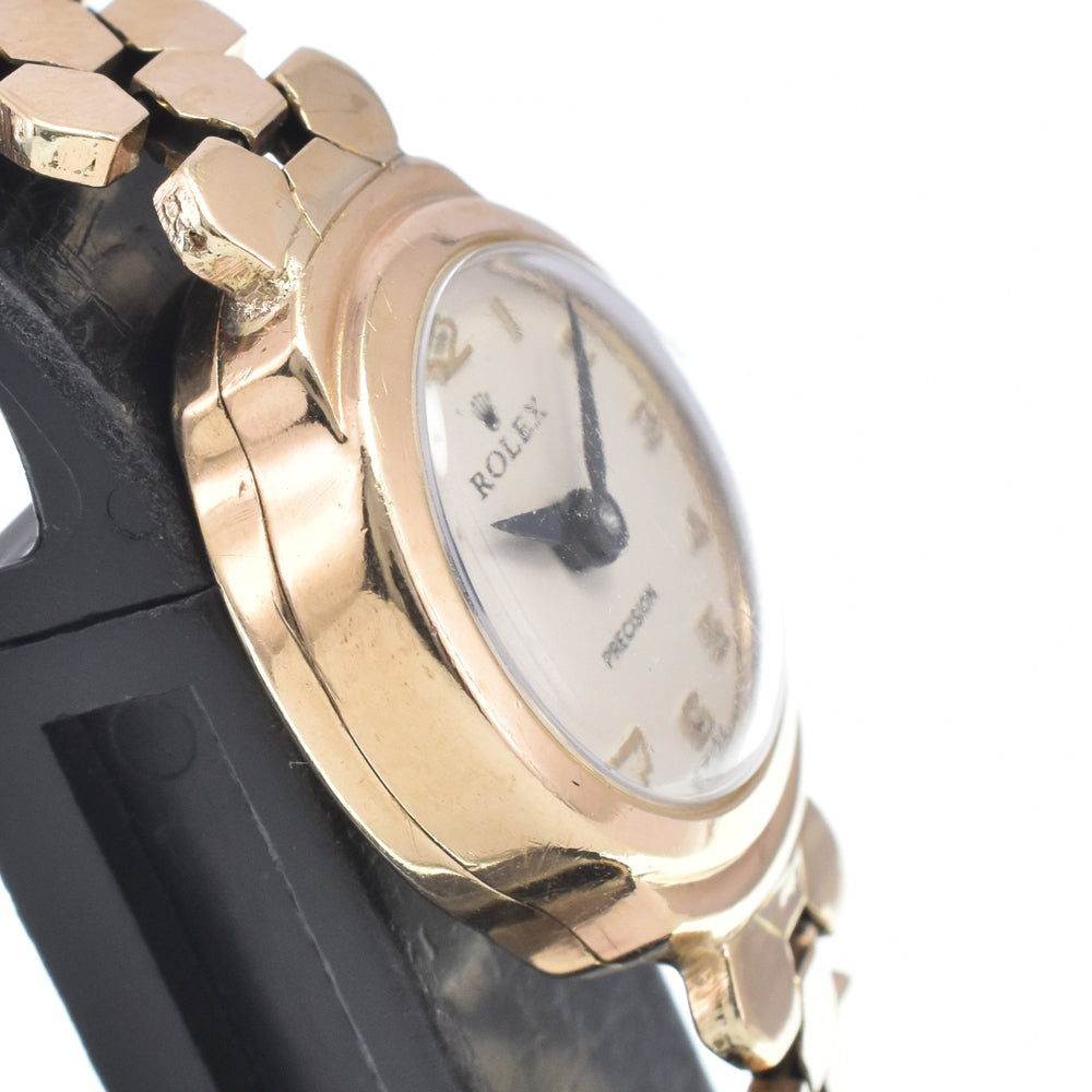 ROLEX vintage Cal.130 K9YG Silver Dial Hand Winding Ladies
 Watch I#146809