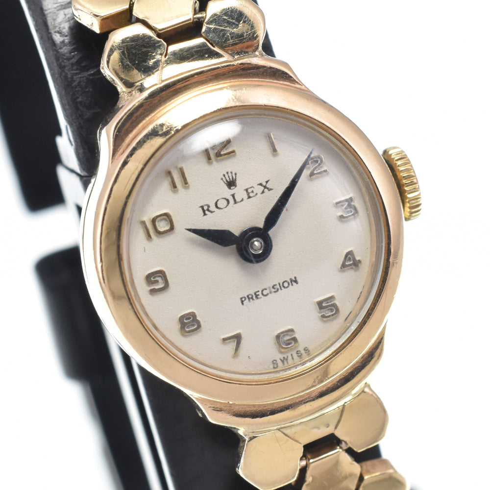 ROLEX vintage Cal.130 K9YG Silver Dial Hand Winding Ladies
 Watch I#146809
