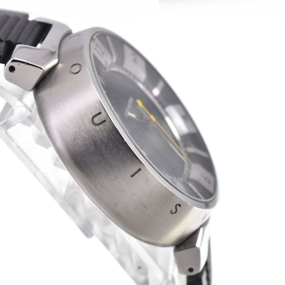 LOUIS VUITTON Tambour in black Q118F Analog&Digital black Dial Quartz Men's
 Watch I#146813