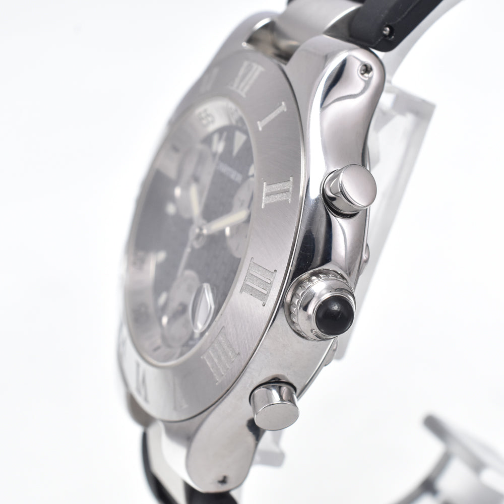 CARTIER CHRONOSCAPH21 W10125U2 Chronograph black Dial Quartz Men's
 Watch N#146833