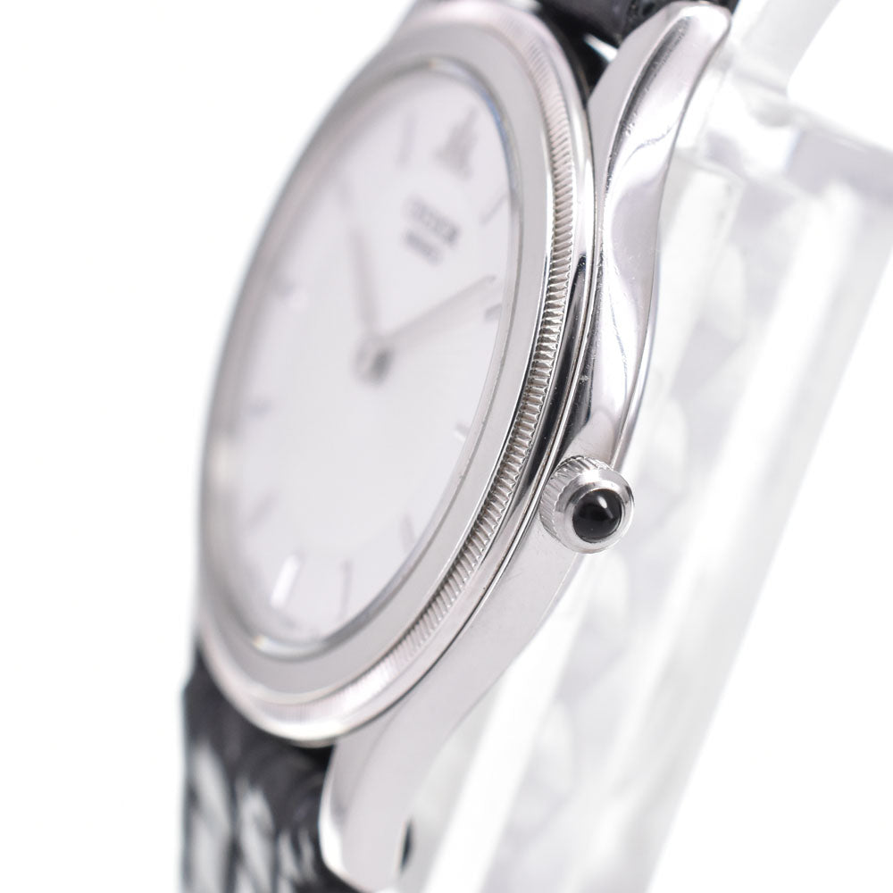SEIKO CREDOR 5A74-2010 Date K18WGBezel white Dial Quartz Ladies
 Watch B#146834