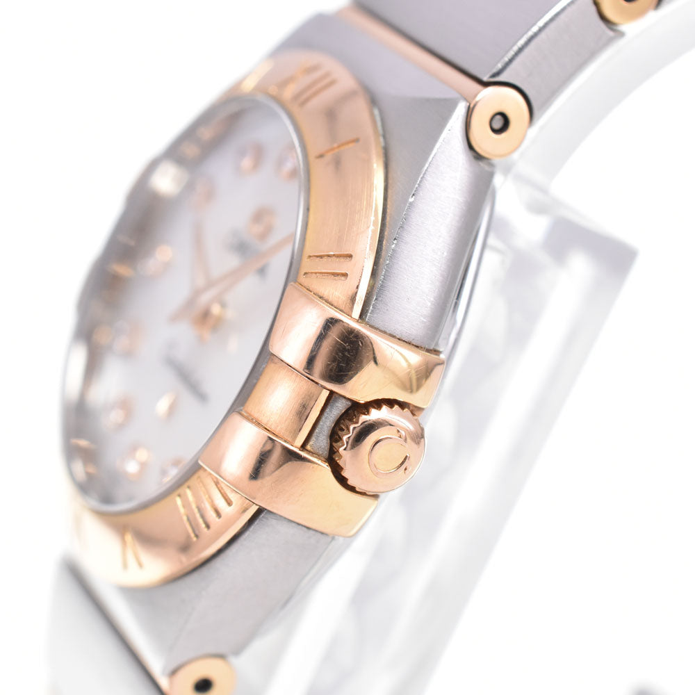 with paper OMEGA Constellation 123.20.24.60.55.001 12P diamond White shell Dial Quartz Ladies
 Watch C#146836