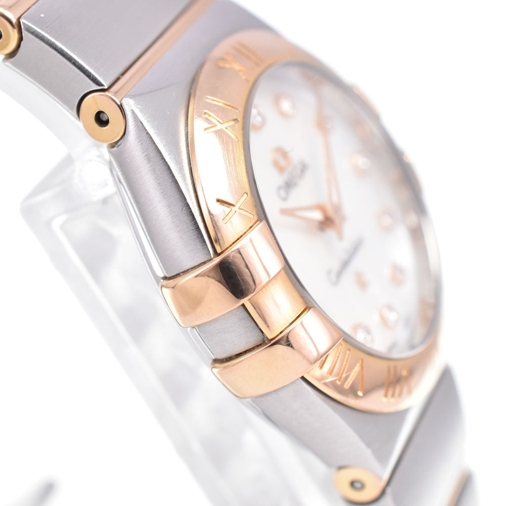 with paper OMEGA Constellation 123.20.24.60.55.001 12P diamond White shell Dial Quartz Ladies
 Watch C#146836