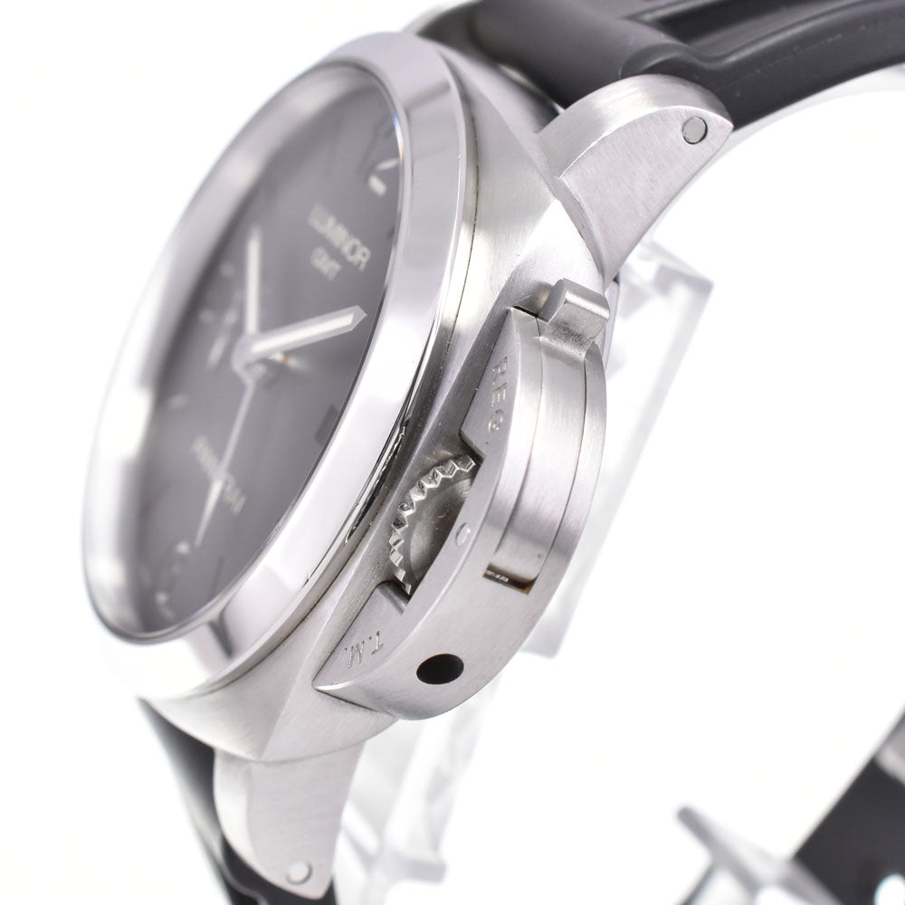 PANERAI Luminor 3 Days GMT PAM00320 see-through back black Dial Automatic Men's
 Watch B#146841