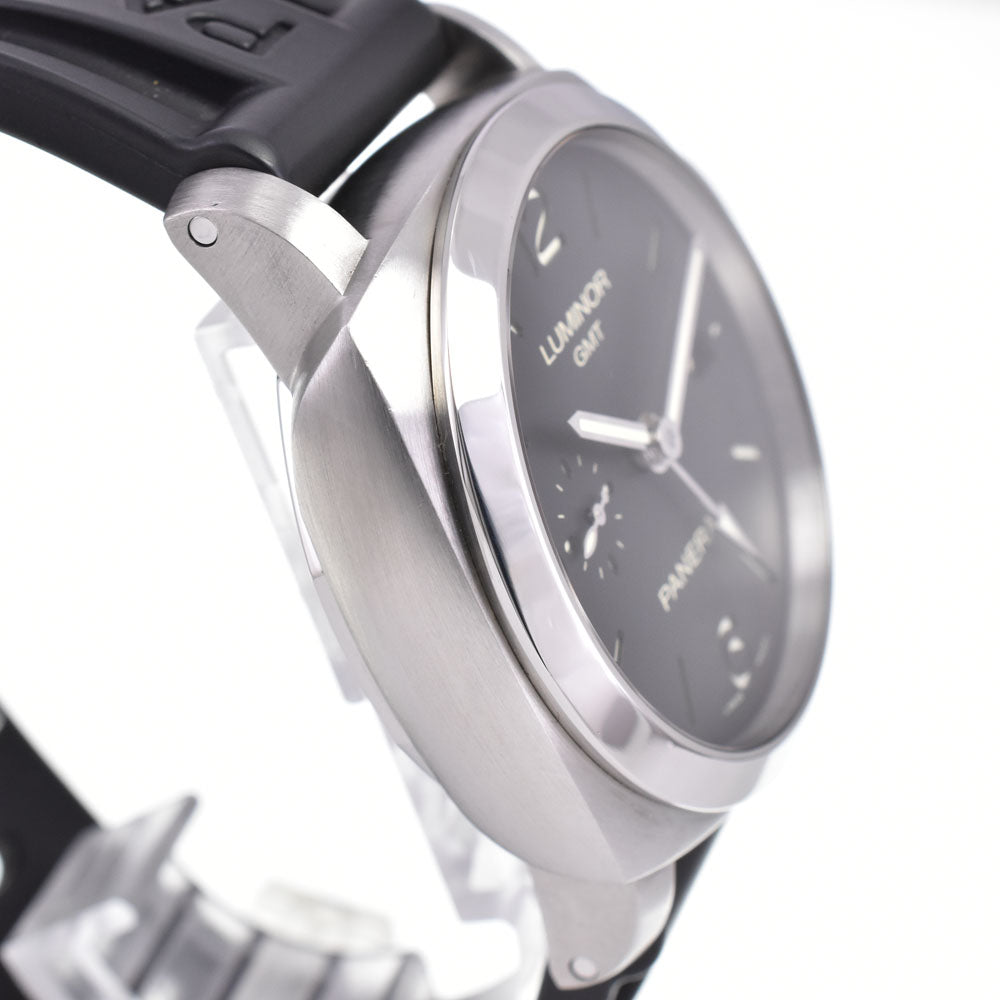 PANERAI Luminor 3 Days GMT PAM00320 see-through back black Dial Automatic Men's
 Watch B#146841