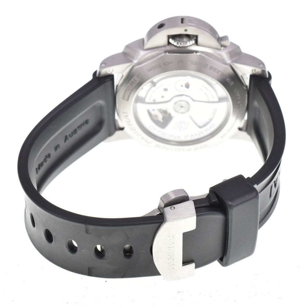 PANERAI Luminor 3 Days GMT PAM00320 see-through back black Dial Automatic Men's
 Watch B#146841