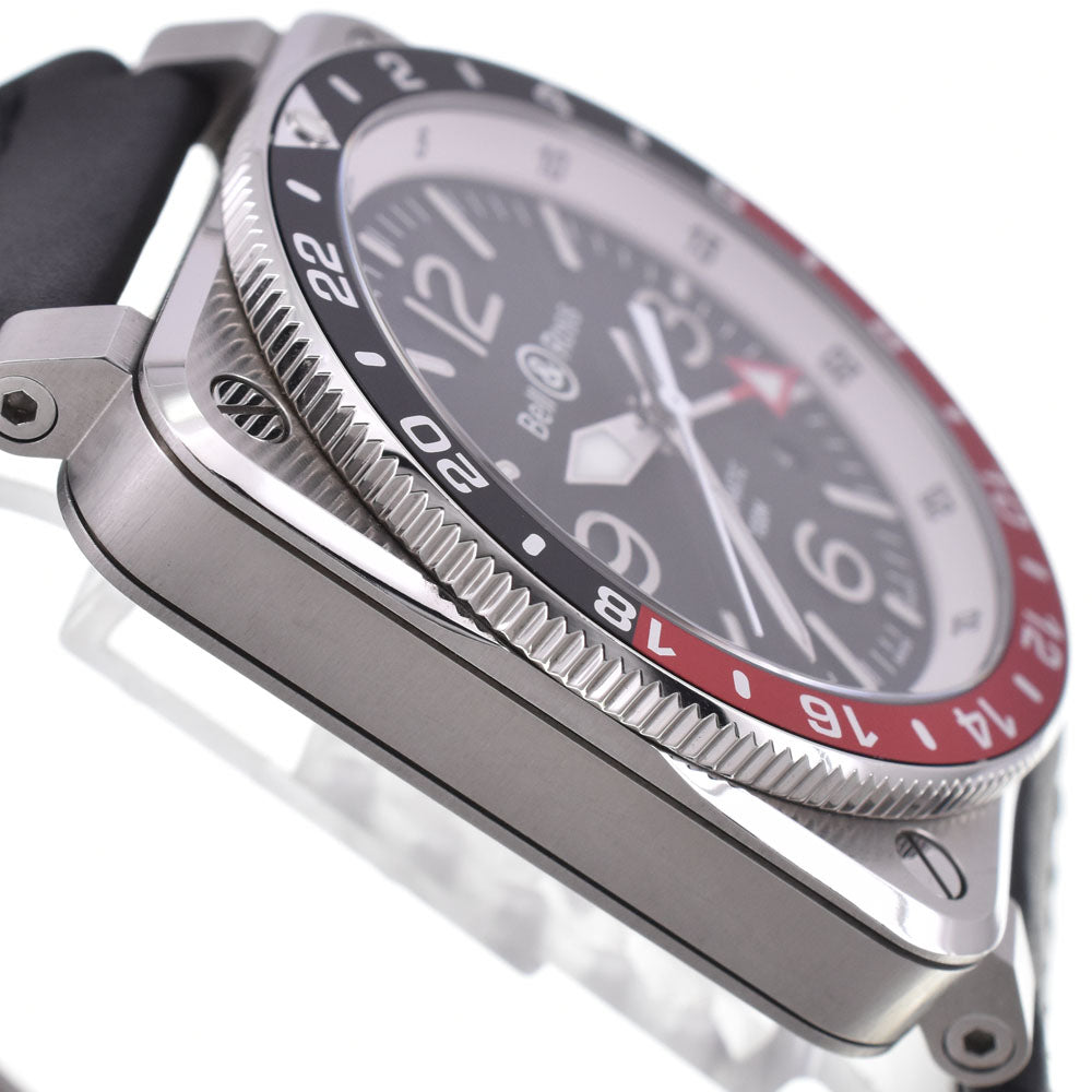 with paper Bell＆Ross BR03 GMT BLACK BR0393-BL-ST/SCA Turnbell black Dial Automatic Men's
 Watch C#146855