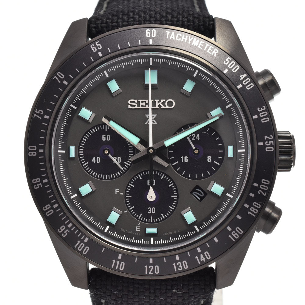 SEIKO Prospex Speed Timer SBDL105/V192-0AH0 Chronograph black Dial Solar Men's
 Watch C#146856