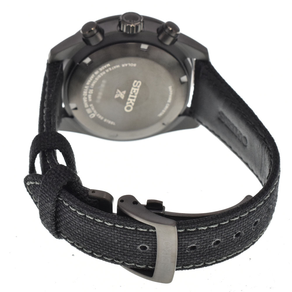 SEIKO Prospex Speed Timer SBDL105/V192-0AH0 Chronograph black Dial Solar Men's
 Watch C#146856