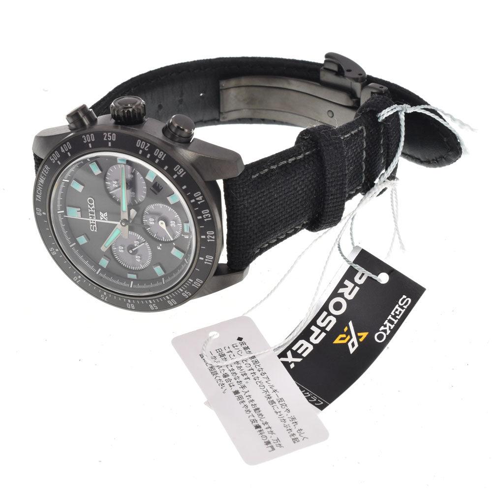 SEIKO Prospex Speed Timer SBDL105/V192-0AH0 Chronograph black Dial Solar Men's
 Watch C#146856