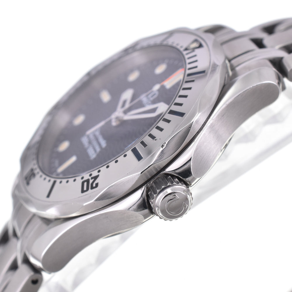 with paper OMEGA Seamaster Professional 300M 2562.80 Date blue Dial Quartz Boy's
 Watch C#146861