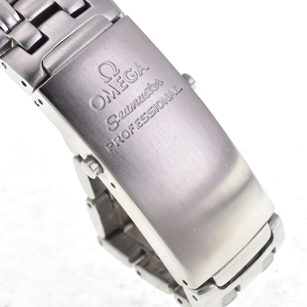 with paper OMEGA Seamaster Professional 300M 2562.80 Date blue Dial Quartz Boy's
 Watch C#146861
