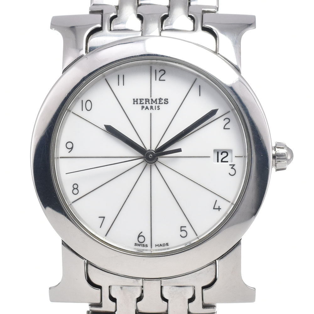 HERMES H watch Rondo HR1.510 Date Silver Dial Quartz Ladies
 Watch H#146865