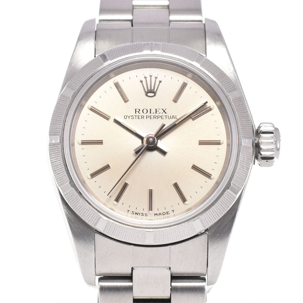 ROLEX Oyster perpetual 67230 Cal.2130 Silver Dial Automatic Ladies
 Watch G#146869