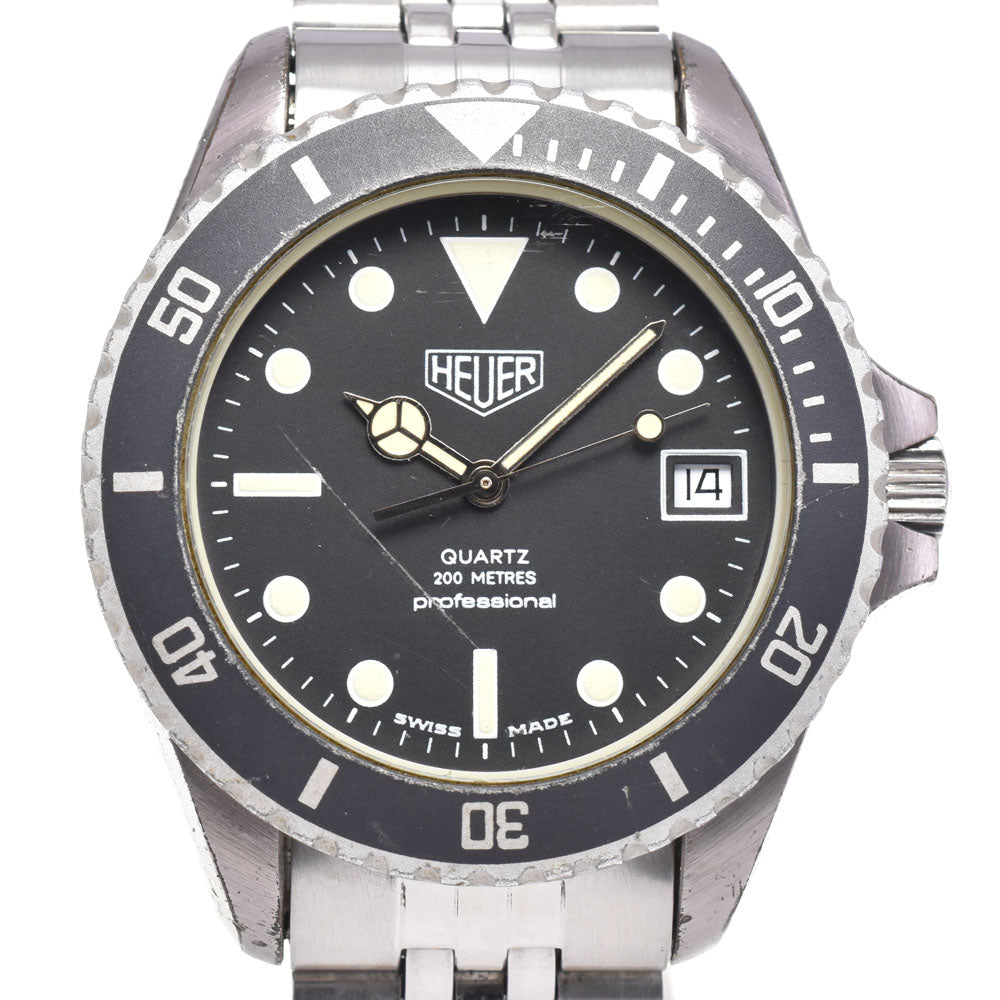 TAG HEUER 1000 series professional 980.033 Date black Dial Quartz Men's
 Watch C#146878